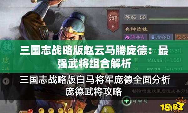 三国志战略版赵云马腾庞德：最强武将组合解析