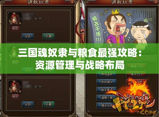 三国魂奴隶与粮食最强攻略：资源管理与战略布局